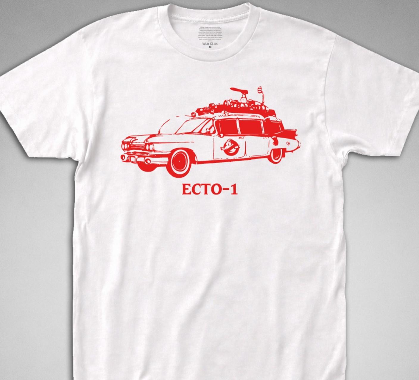 Ecto 1 T-SHIRT ghostbusters hearse 80s bill murray movie veckman slimer 1982 tee S