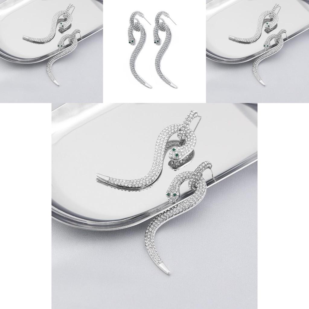 Elegant Alloy Snake Earrings For Women Trendy Zodiac Animal Design 2022 Winter Fashion