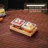 Acrylic Divided Fruit & Snack Plate Set for Restaurants