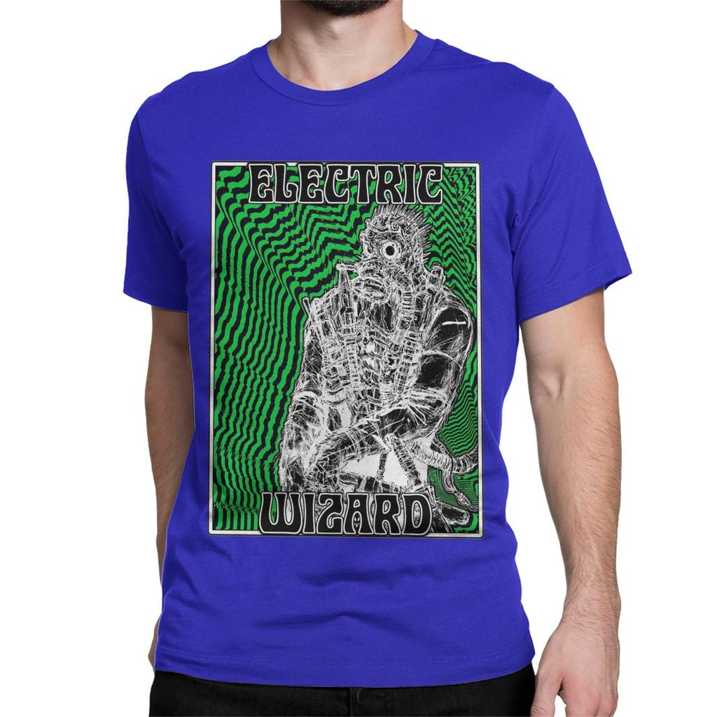 Novelty Electric Wizard Kaiman T-Shirts for Men Women O Neck 100% Cotton T Shirt Anime Short Sleeve Tees Gift Idea Tops
