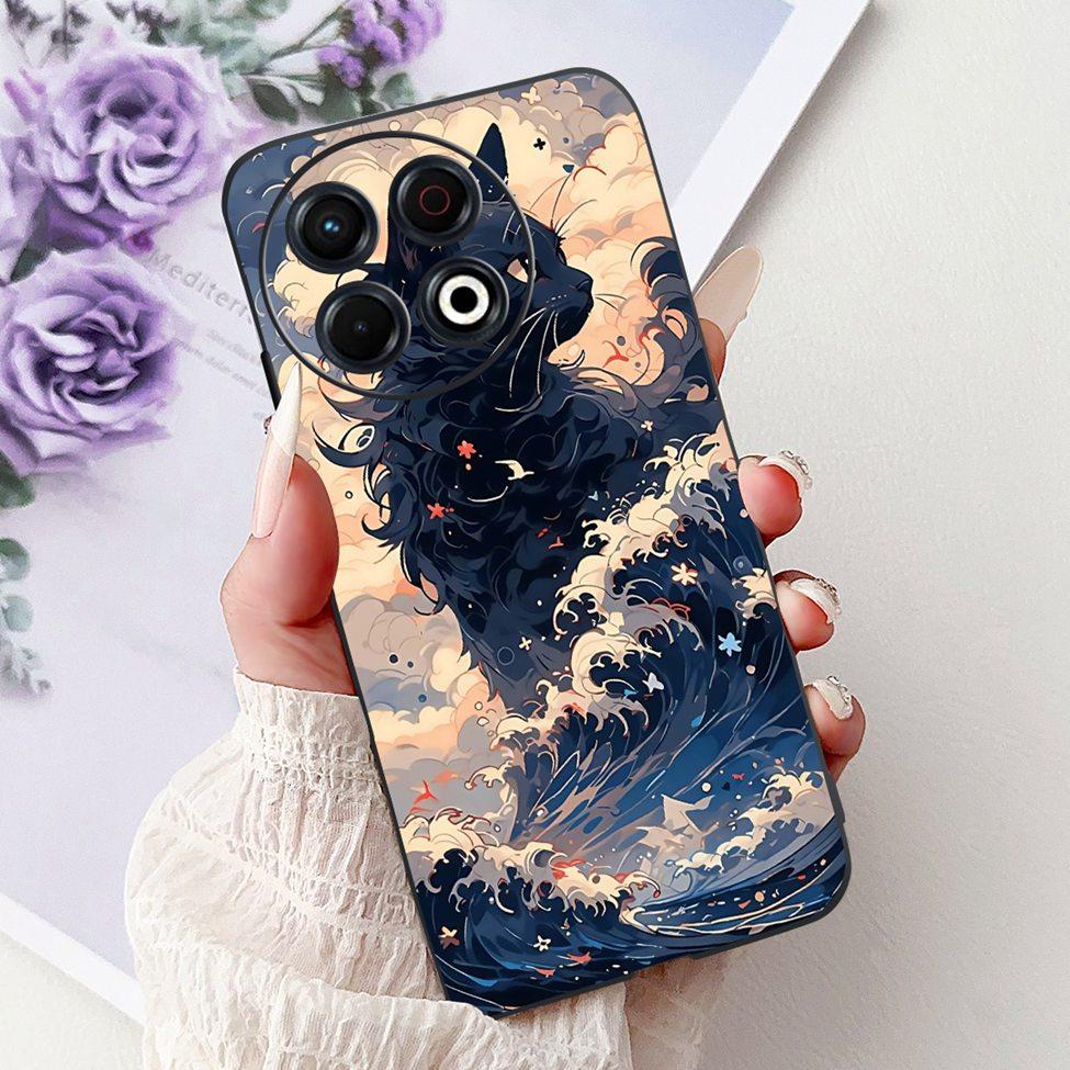 Voor Techno Spark 30 Pro 4G KL7 Cover Voor Tecno Spark 30 Pro 4G Hoesje Luxe Vlinder Liefde Mode Bloemen Cool Leeuw Schattig Geschilderd