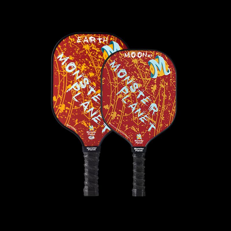 Monster Planet Earth Moon Parent-Child Pickleball Racket Set