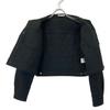 DOUBLE STANDARD CLOTHING Black Heart Quilted Short Jacket Jacket 38 blackUsed