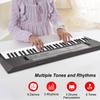 Btuty 61-Tasten Elektronisches Keyboard Klavier Doppellautsprecher 8 Töne 5 Rhythmen 5 Schlagzeug Percussions 6 Demo-Songs Mikrofon Inklusive 2 Stromversorgungsmodi Anfänger