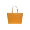 Blake Minimalist Metal Logo Leather Tote Bag Women Tote Bags Orange Yellow 154319-776