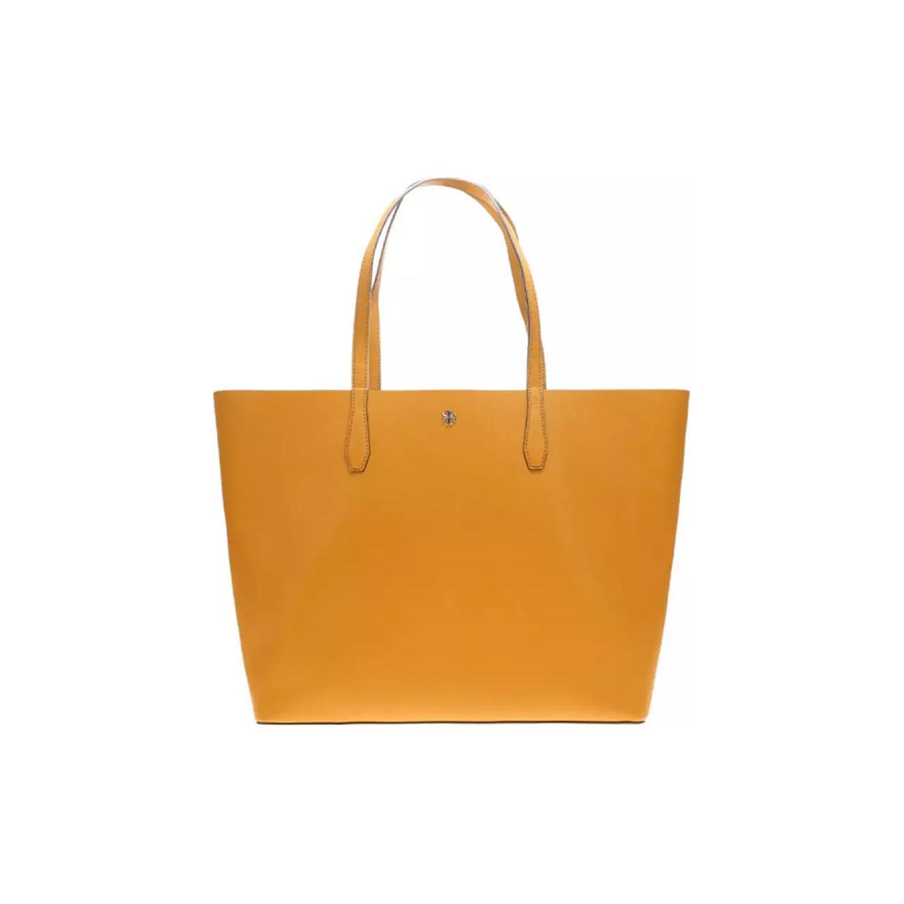 

Tory Burch Blake Minimalist Metal Logo Leather Tote Bag Women tote bags Orange Yellow 154319-776 Basic Set (Bag+Dust Bag)