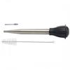 Stainless Steel Sauce Syringe with Needle and Cleaning Brush