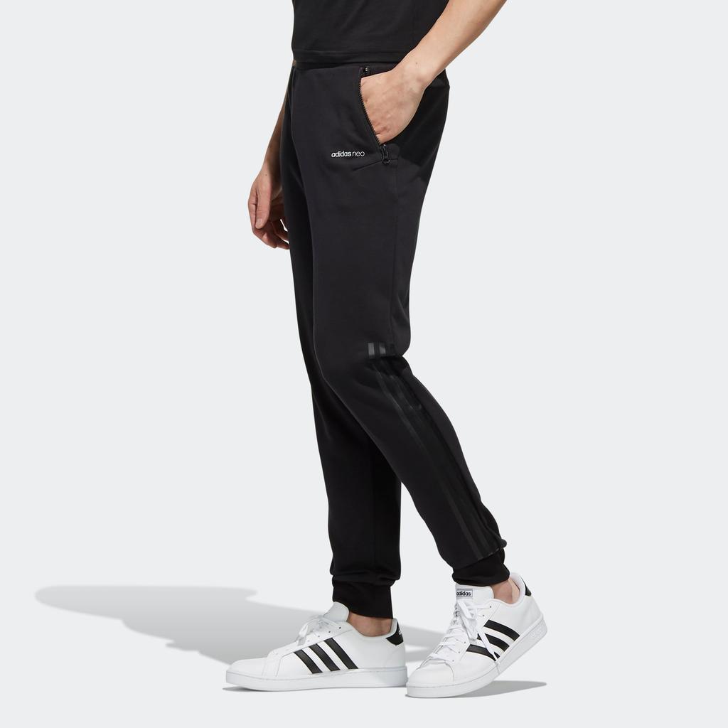 Adidas Neo Tapered Casual Sweatpants Men Bottoms Black EI4466
