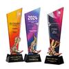 Colorful Crystal Blade Award: Outstanding Employee and Team Commemorative Trophy for Annual Meeting