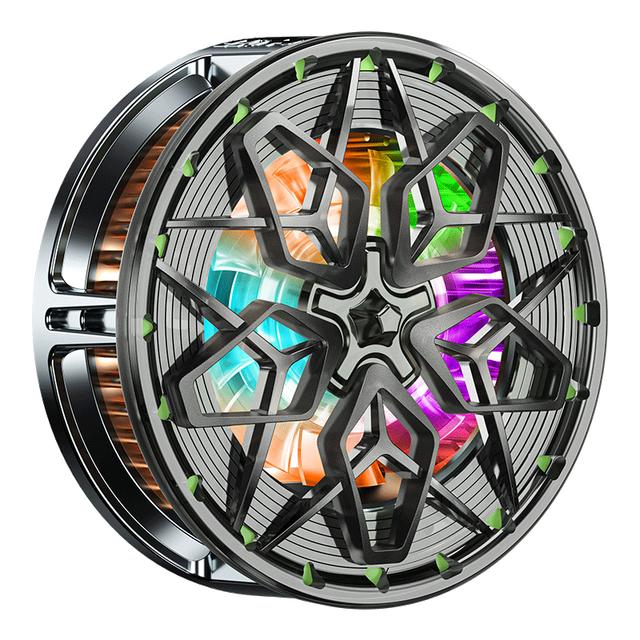 

Кулер для телефона N6 TEC 18 Вт для игрового радиатора, задний зажим, магнитный портативный охлаждающий вентилятор 2 в 1 со светодиодной подсветкой RGB для iPad для Iphone серебряный