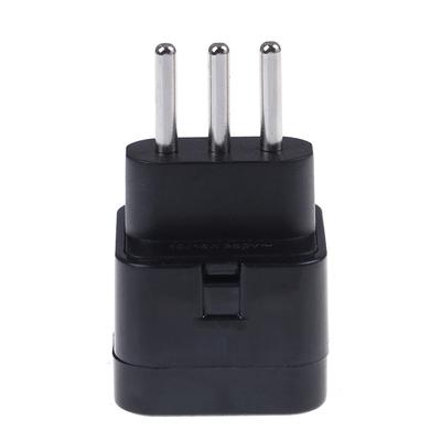 Universal Uk/Us/Eu/Au To Italy 3Pin Travel Plug Converter Plug Adapter Convert