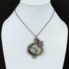 Dendrite Opal Handmade Copper Wire Wrap Jewelry Pendant 2.56" u5A41