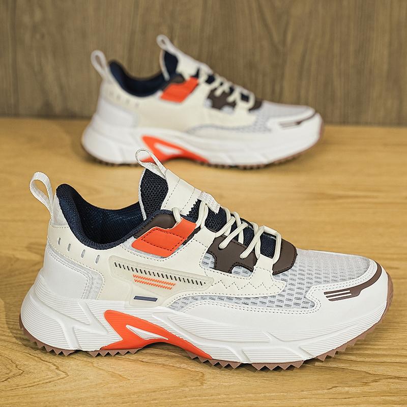 Fashion Men's Sneakers Summer Mesh Breathable Casual Shoes Outdoor All-match Height-enhancing Dad Shoes Tenis Para Hombre 2025