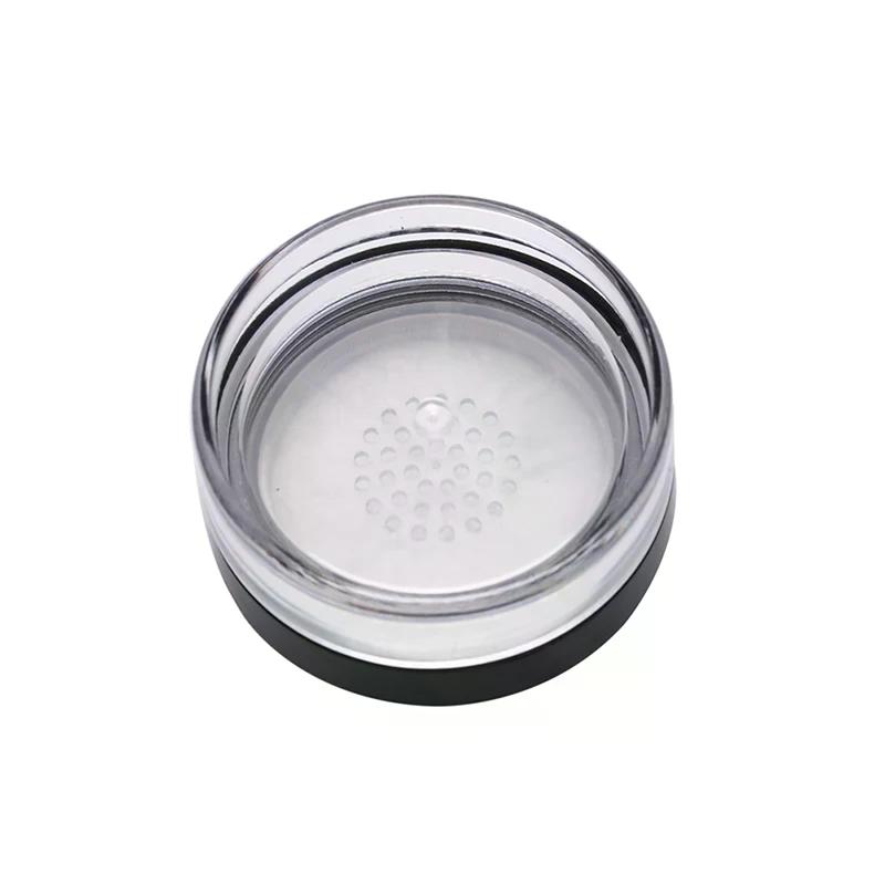 10g Plastic Empty Loose Powder Pot with Sieve Cosmetic Makeup Jar Container For Daily Use High Quality Material