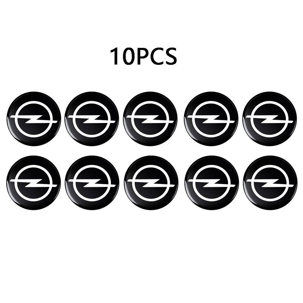 VSZA7 10Pcs Car Styling Key Remote Control Sticker Badge Decor Auto Accessories For Opel OPC Astra K Vivaro Corsa Zafira Insignia Sign