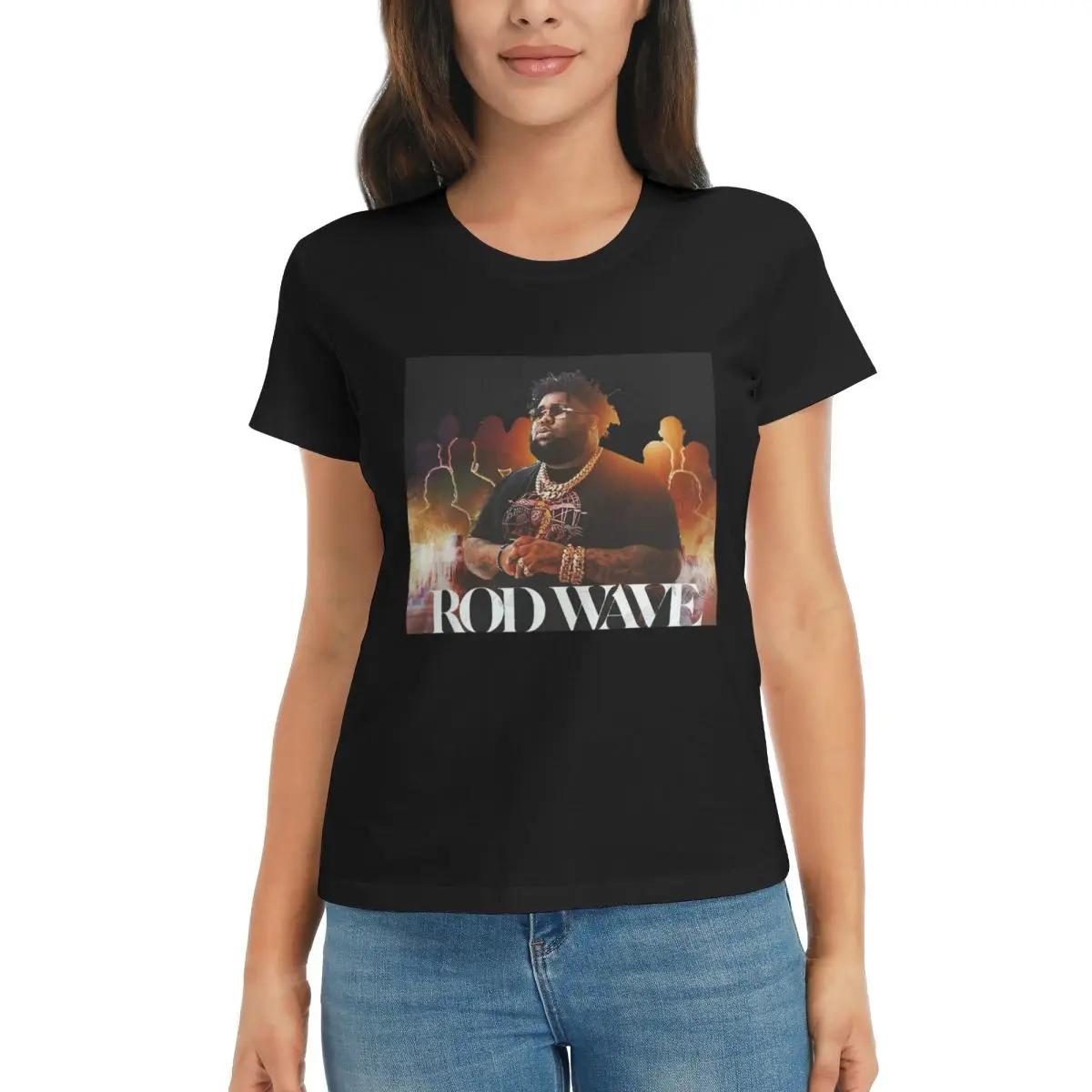 

Women TShirt Rod Wave Summer Short Sleeve Tees Crew Neck Cotton T Shirts Clothes Tops Streetwear 4XL