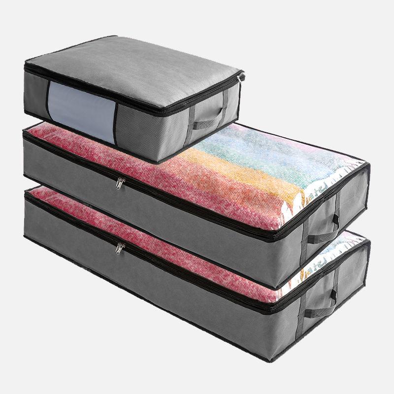 Large Capacity Quilt Storage Bag Non-Woven Clothing Storage Box Wardrobe Organizer for Clothes Bedroom Closet Organizer Case Hot