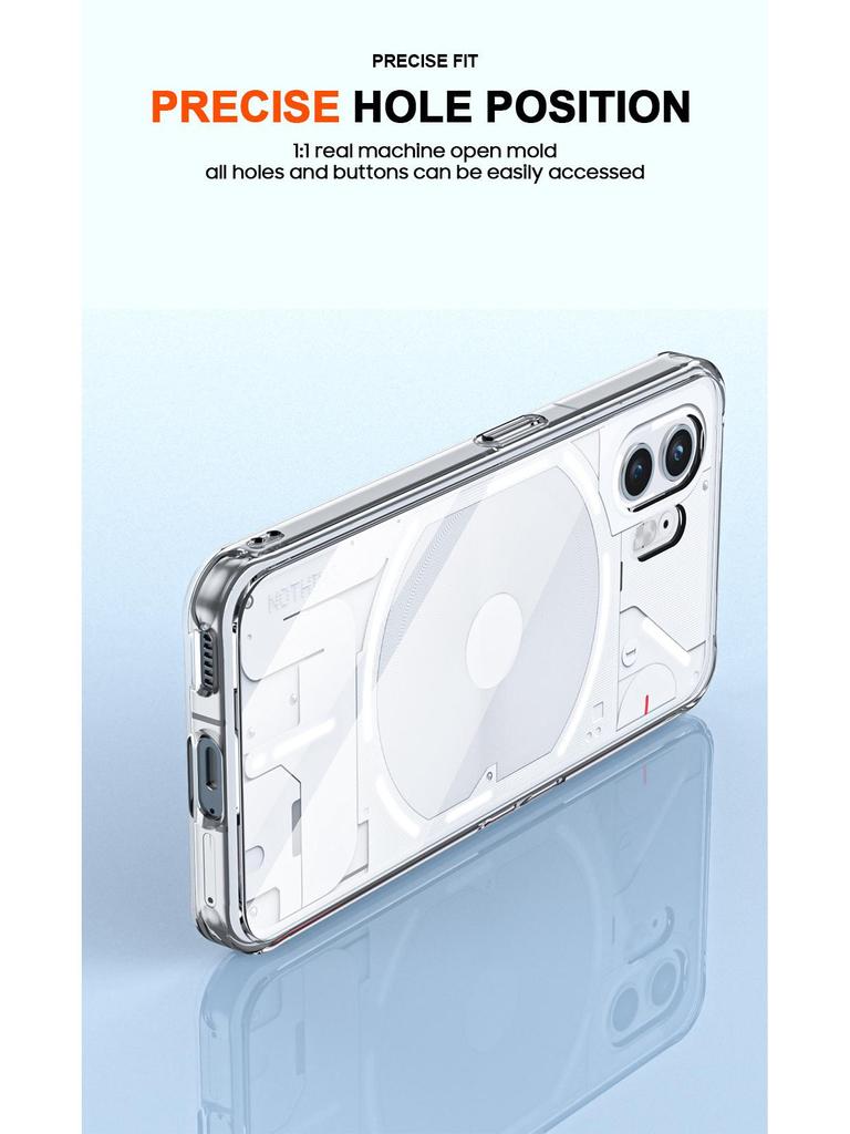 Ultracienkie Przezroczyste Etui TPU+PC dla Nothing Phone 3 i Phone 2