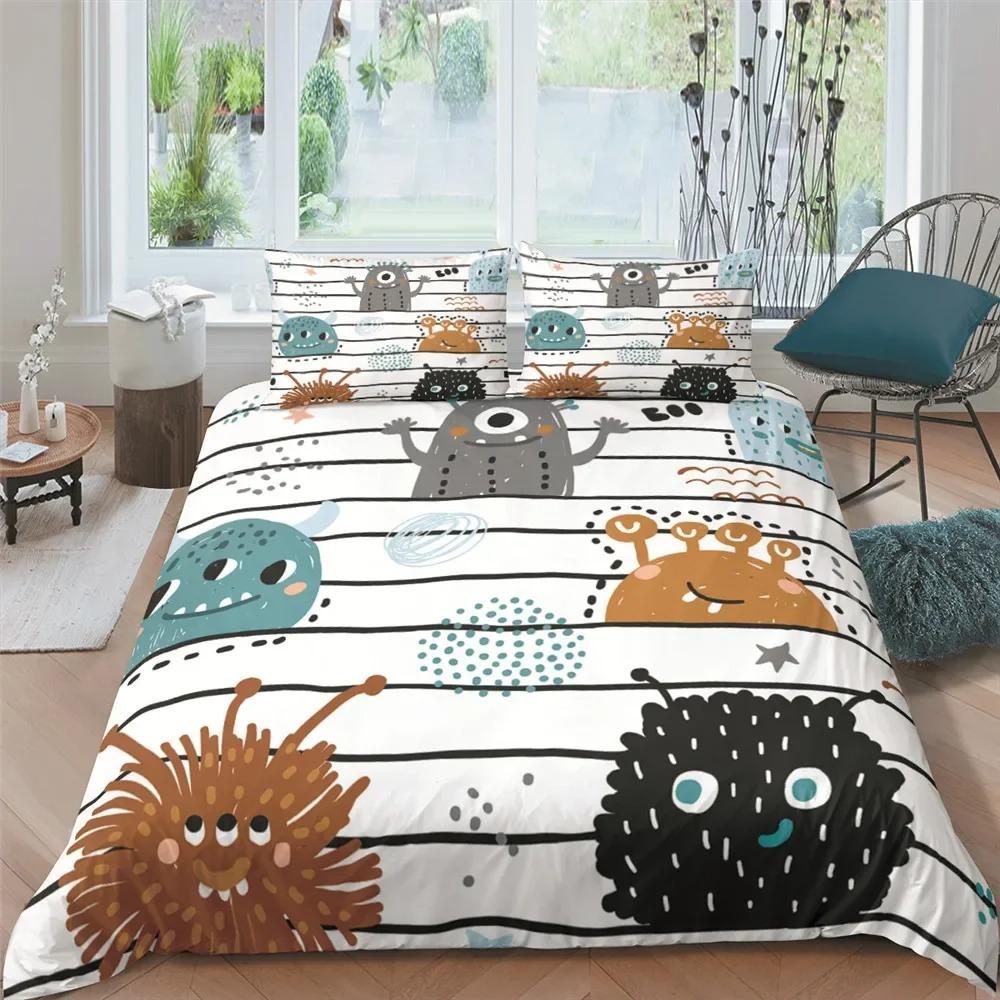 Cartoon Monster Trucks Duvet Cover Exquisite Digital Printing Bedding Set Comforter Bed Youth Home Decor Kids Girl Boys Gift