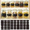 Reusable Waterproof Blackboard Sticker Labels with Self-Adhesive Pen Included for Food Storage Containers Spice & Cheese Markers