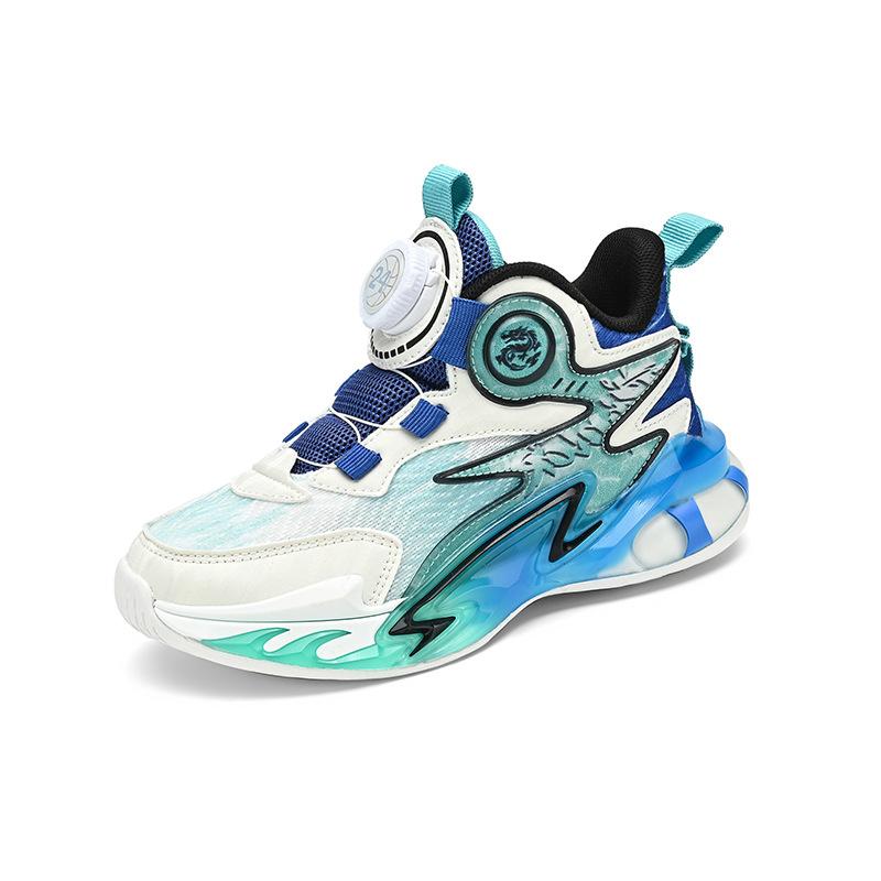 Breathable Rotary Buckle Classmate Running Boys Spring and Autumn Sneakers Mesh Middle and Older Children's Basketball Shoes Fashion 2025