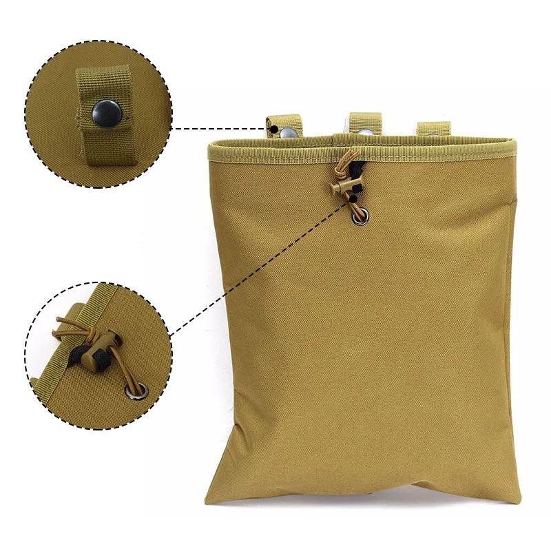 Outdoor Large Recycling Bag, Storage Miscellaneous Bag, Outdoor Camouflage Bag, Tactical Waist Hanging Collection Accessory Bag