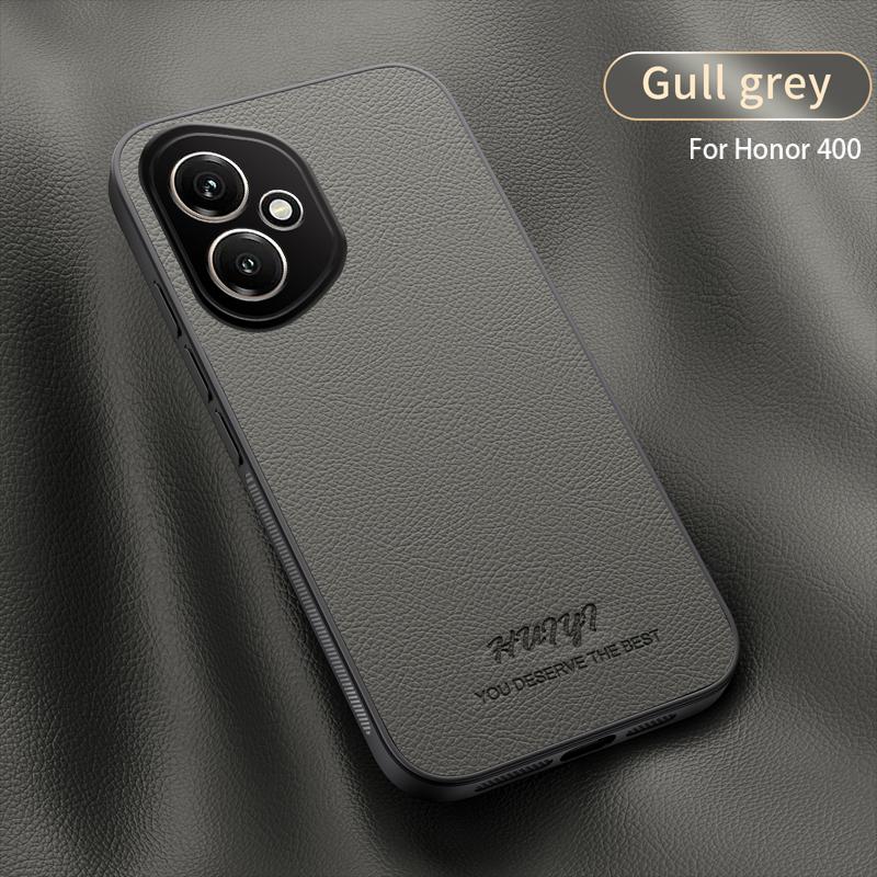 Magsafe Leather Case for Huawei Honor 400 5G Car Magnetic Holder Wireless Charging Silicone Hard Phone Cover Honor400 DNY-NX9