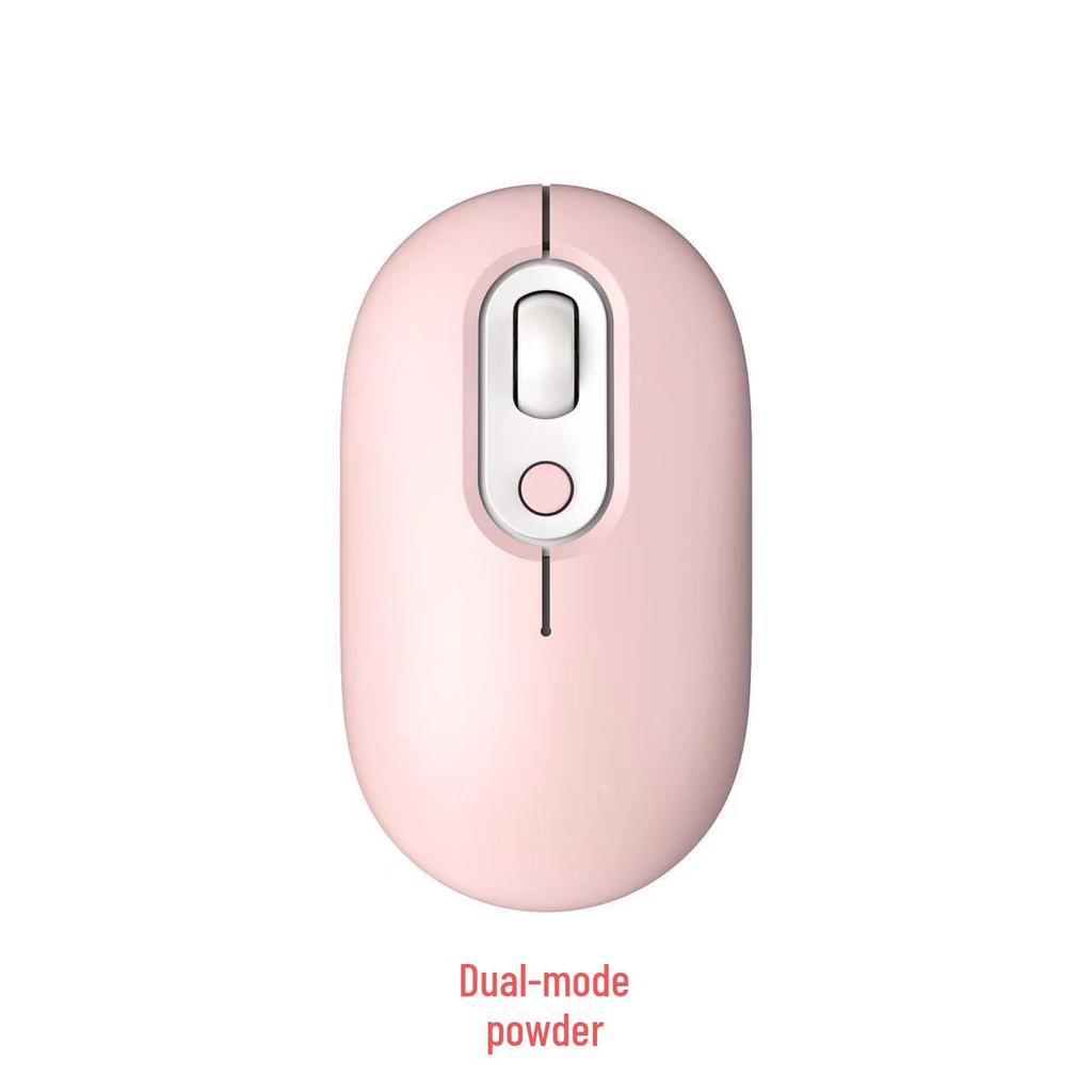 Silent Dual-Mode Luminous Wireless Mouse - Multi-Color Gift for Office & Gaming