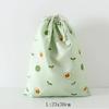 Women Girls Jewelry Lipstick Cosmetic Tote Rope Pouch String Bag Cute Small Large Coin Purse Key Earphone Drawstring Storage Bag