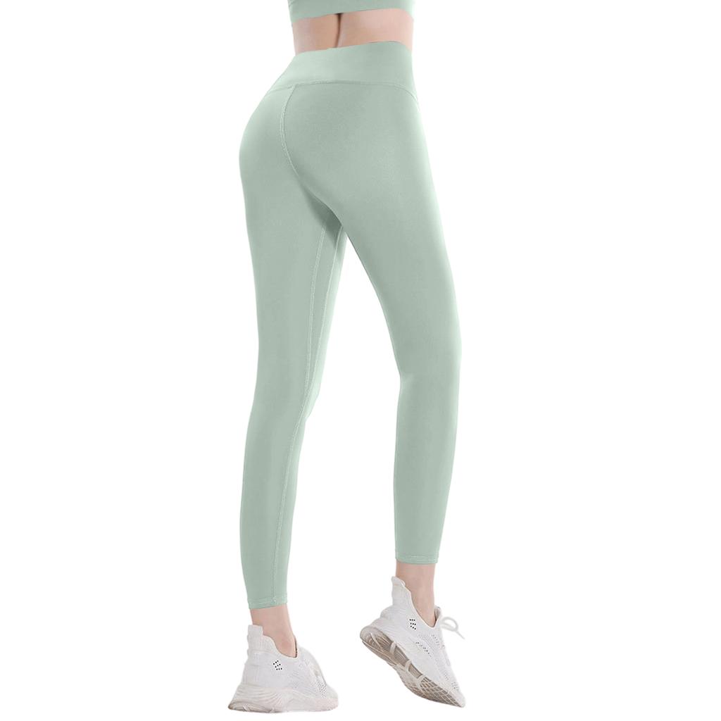Women's Long Quick-Dry Fitness Sports Pants, Tight-Fitting High-Waisted Running Pants With Butt Lifting