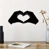 Metal Wall Decor Heart Hands Love Forever Art Home Accent