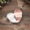 New Two-color Brushed Love Leather Rope Long Pendant, Personalized and High-end Women's Heart-shaped Sweater Chain Necklace