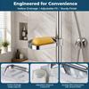 Clip-on Design Soap Holder ABS Soap Tray Shower Rod Soap Dish  Bathroom Shower Kitchen Sink
