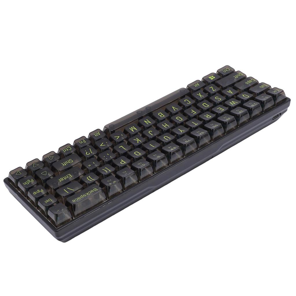 60% Mechanische Gaming-Tastatur 68 Tasten Anti-Ghosting RGB Kabelgebundene Tastatur für PC Laptop mit Blau
