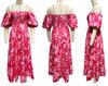 European and American Off-the-Shoulder Puff Sleeve A-Line Summer Dress for Women