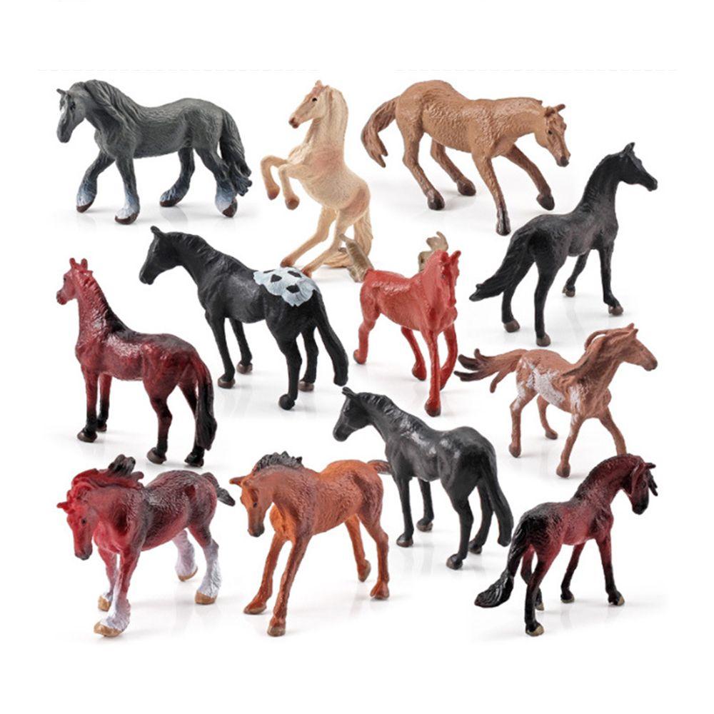 Animal Static Simulated Pony  Cake Topper Figures Horse Model