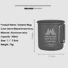 Portable Camping Aluminium Alloy Cup Foldable Handle Beer Coffee Mug  Kitchen Equipment