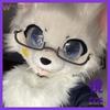 Ynot 25cm Brýle Fursuit Doplňky Kigurumi Maska Jen pro Furry Základna brýlí Kig Halloween Kemono Liška Kočka Pes Králík Brýle