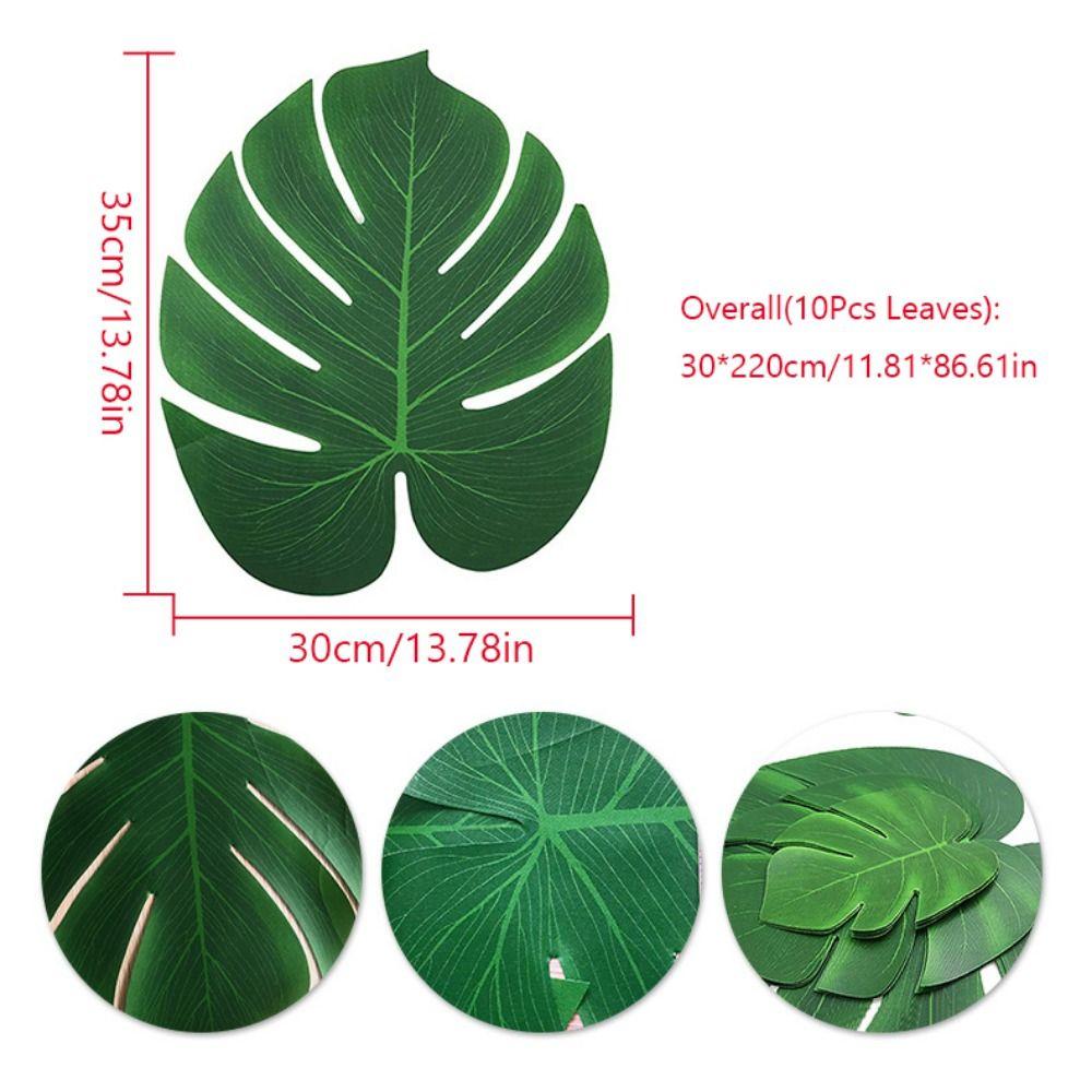 Grüne Partei Tischpflanzendeko Hawaii Stil Blumenarrangement Matte Dschungel Strand Themenparty