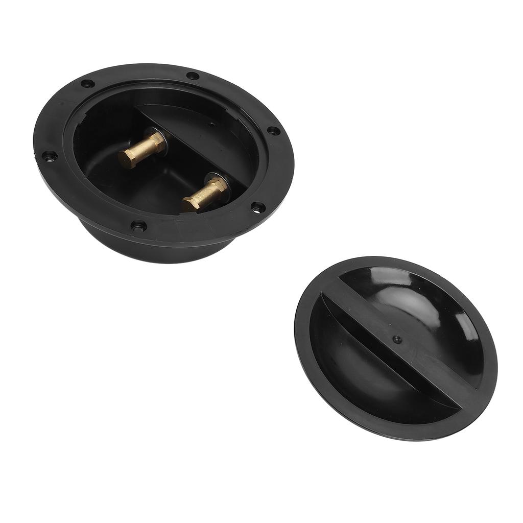 Sea Fishing Junction Box Water Resistant DC6 To 32V Power Supply Junction Box for RVs Yachts Ships Black with