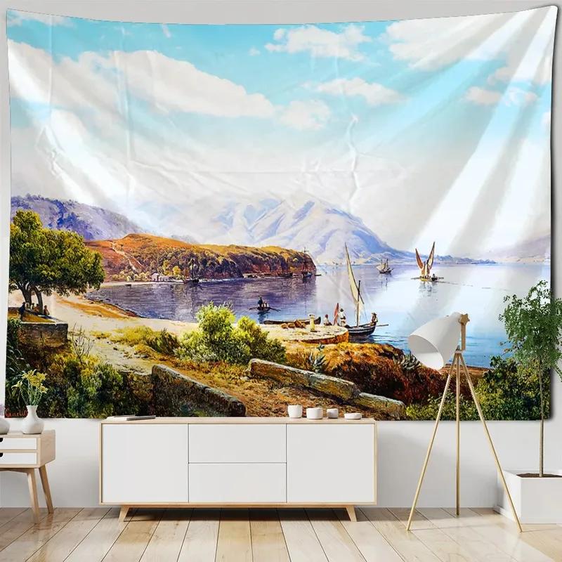 Fantasy Wasserfall Wald Muster Wandteppich Heim Wanddekoration Wandteppich Schlafzimmer Wohnzimmer Wandteppich