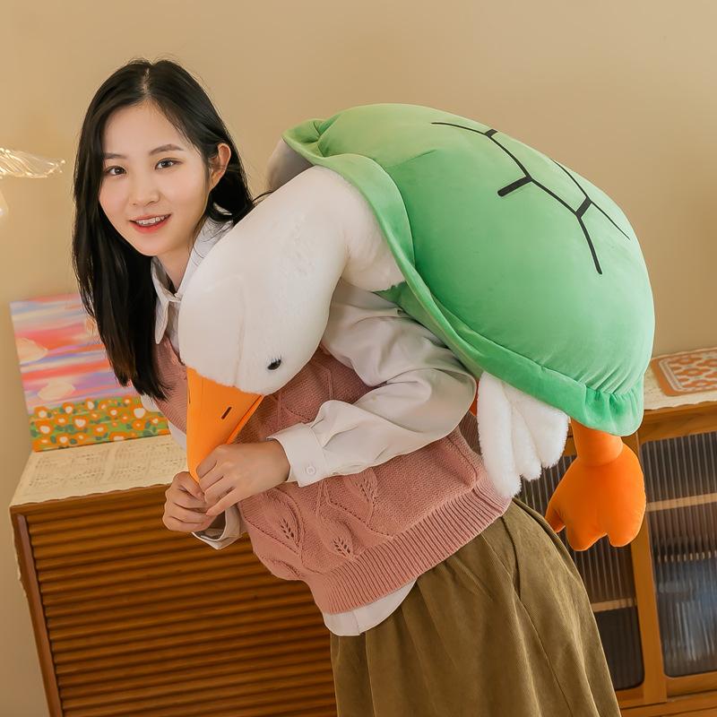 Turtle big goose plush toy cute turtle goose sleeping pillow doll doll grab machine doll machine