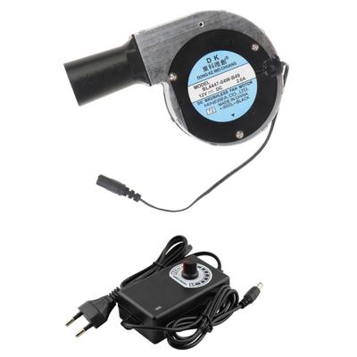 BBQ Fan 11028 Üfleyici DC12V 2.0A Büyük Hava Akışı 5000RPM 110V 220V-AC Güçlendirilmiş Fan Değişken Hız Kontrol Cihazı 3.8cm Hava Kanalı