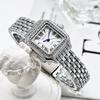 GREALY Women's Classic Retro Square Waterproof Diamond Quartz Watch