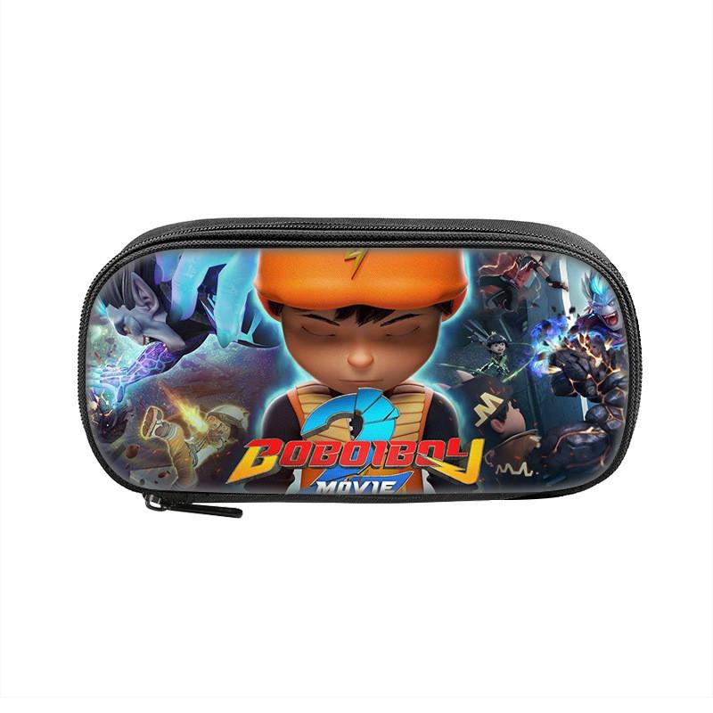 Boboiboy Pencil Case For Kids Nylon Storage Bag With Cartoon Design