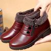 Shoes winter velvet warm snow boots cloth shoes cotton medium non-slip flat bottom short boots nv
