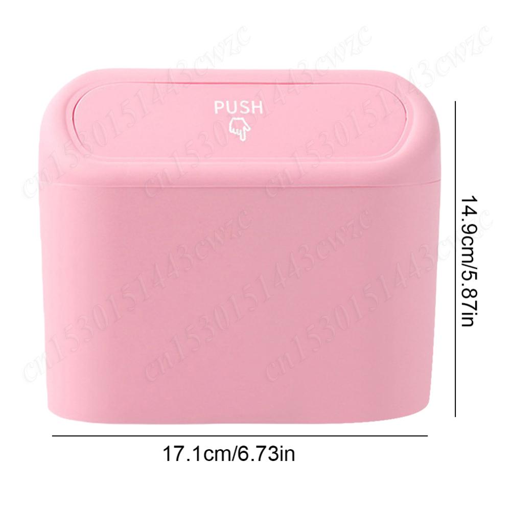 Mini-Auto-Mülleimer, auslaufsicherer kleiner Auto-Mülleimer, Auto-Mülleimer-Organizer-Container, tragbarer hängender Mini-Auto-Mülleimer