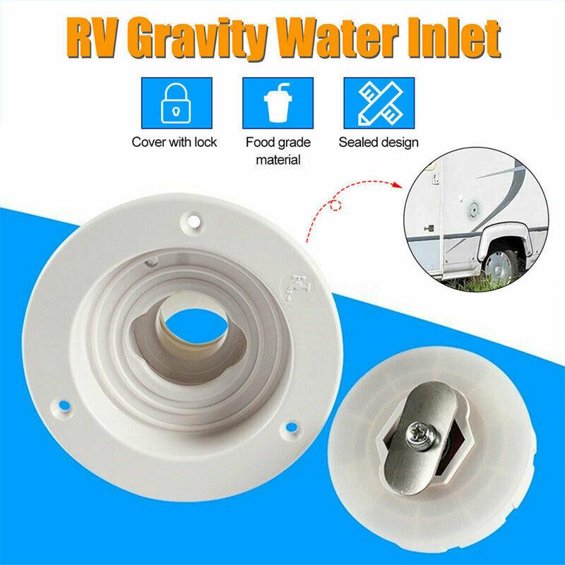 Water Inlet With Lock Water Tank Filling Port Camper Waterway RV System Boat Camper Trailer Caravan Accessories
