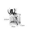 Rectangular Utensil Drying Rack Stainless Steel Chopstick Storage Organizer  Kitchen