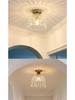 Chinese Style Retro Crystal Pendant Ceiling Light for Corridor, Aisle, Entrance, or Balcony